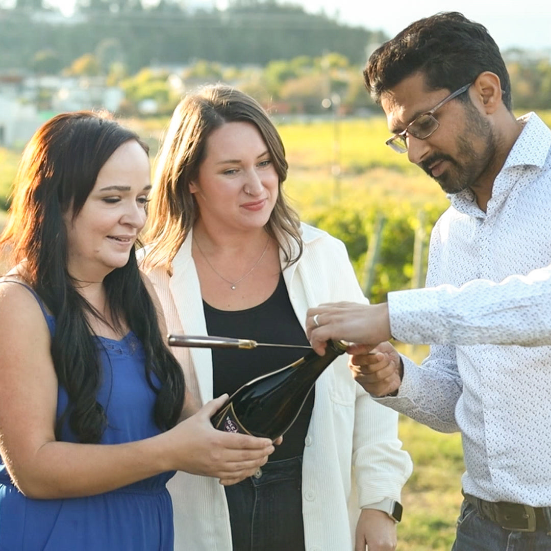 Sabering Bubbles in the Vineyard