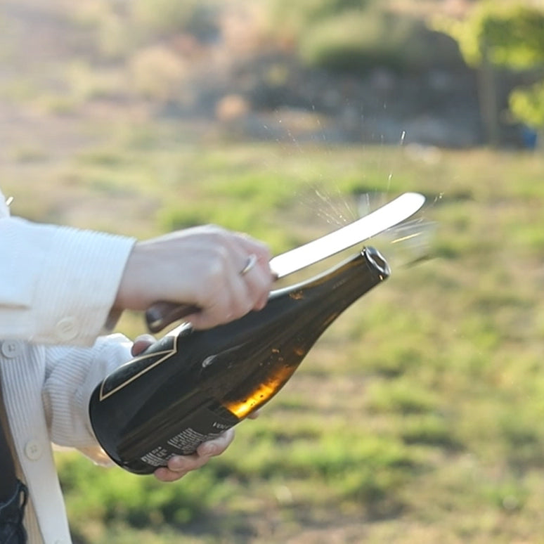 Sabering Bubbles in the Vineyard