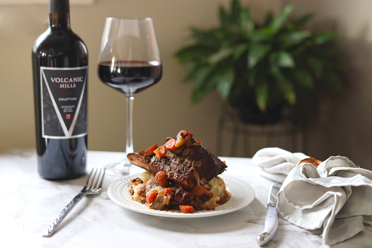 RED WINE BRAISED SHORT RIBS - Perfect for DATE NIGHT!