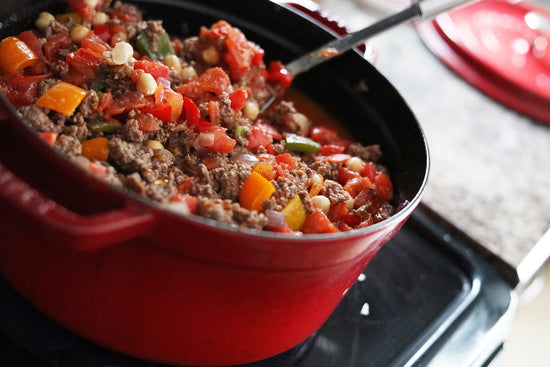 Homestyle "Gameday" Chili - Pairs perfectly with your weekday red wines!