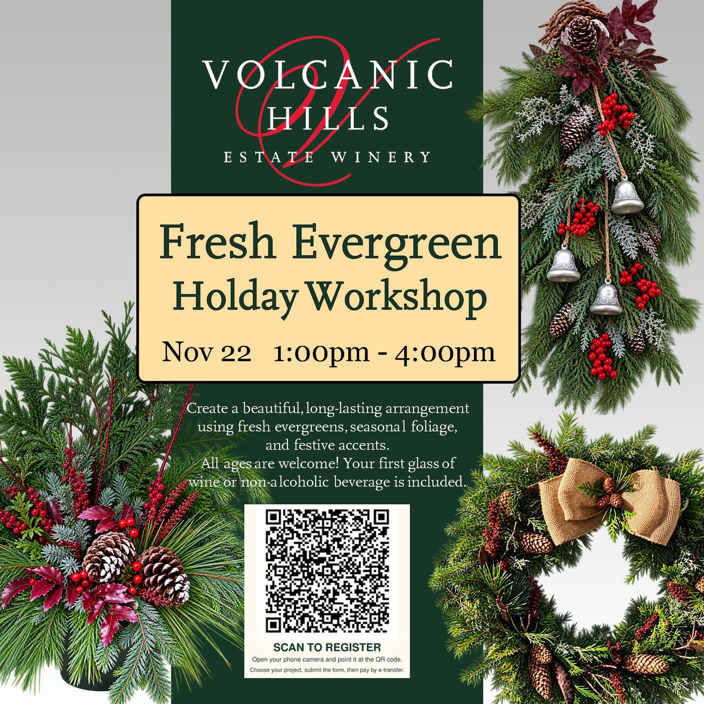 Fresh Evergreen Holiday Workshop