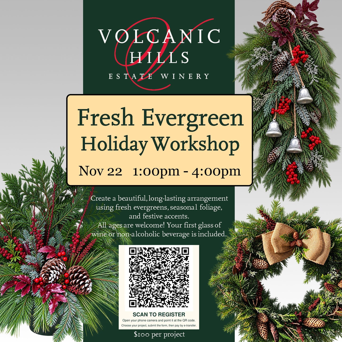Fresh Evergreen Holiday Workshop