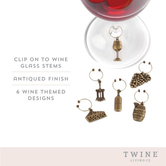 Twine Vineyard Wine Charms